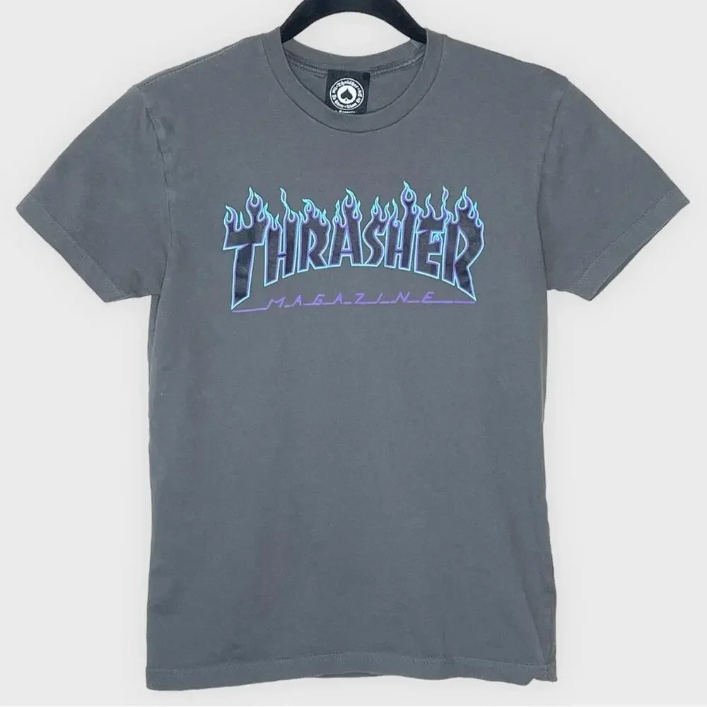 THRASHER MAGAZINE gray short sleeve t shirt women’s size xs - Picture 2 of 6